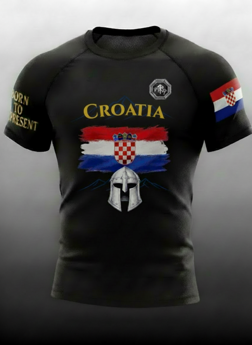 Rashguard – CROATIA Edition (Kurzarm) Kroatien