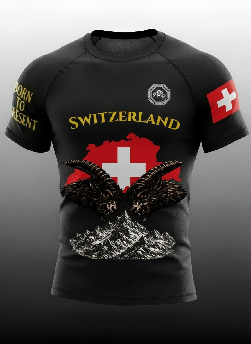 Rashguard – SWITZERLAND Edition (Kurzarm) Schweiz