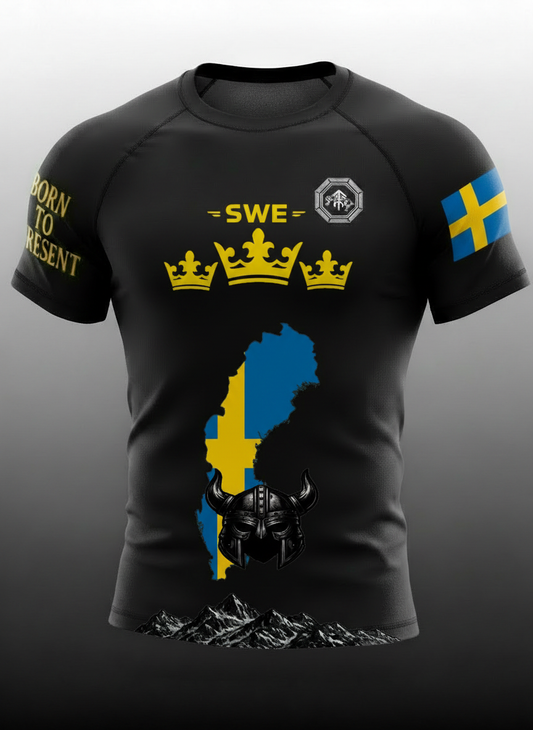 Rashguard – SWEDEN Edition (Kurzarm) Schweden